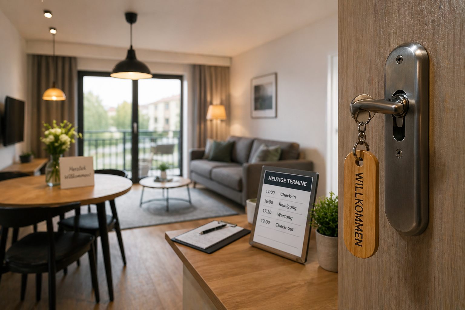 Schlüsselübergabe und Termin-Organisation für Ferienwohnung-Gäste